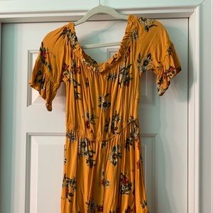 Off the shoulder ruffeled dress